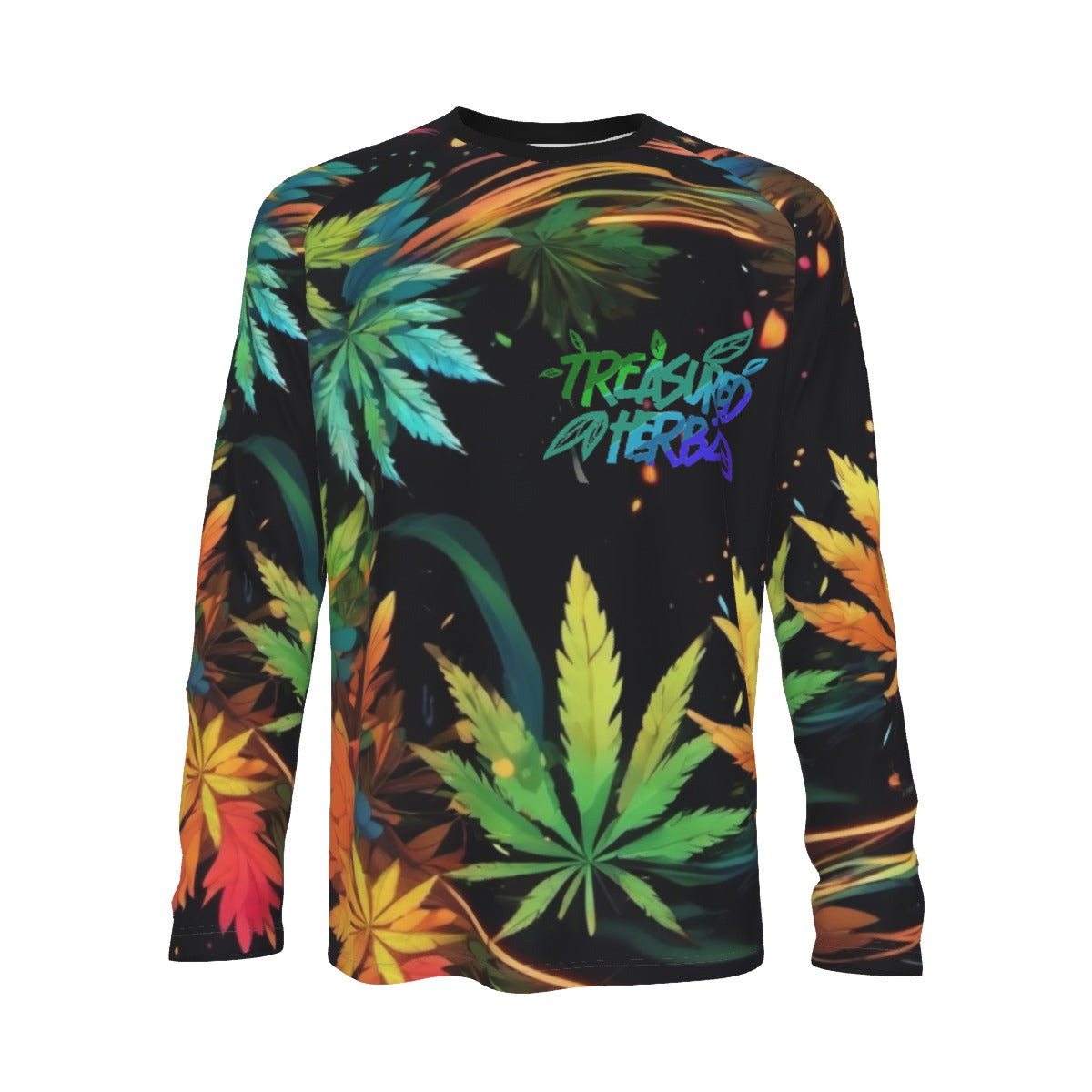 All-Over Print Men's Raglan Long Sleeve T-shirt | 190GSM Cotton