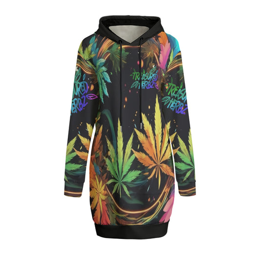 All-Over Print Women's Long Hoodie | Interlock