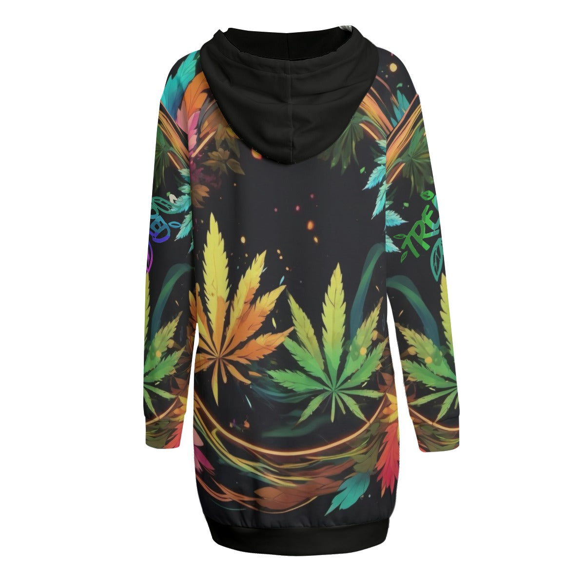 All-Over Print Women's Long Hoodie | Interlock