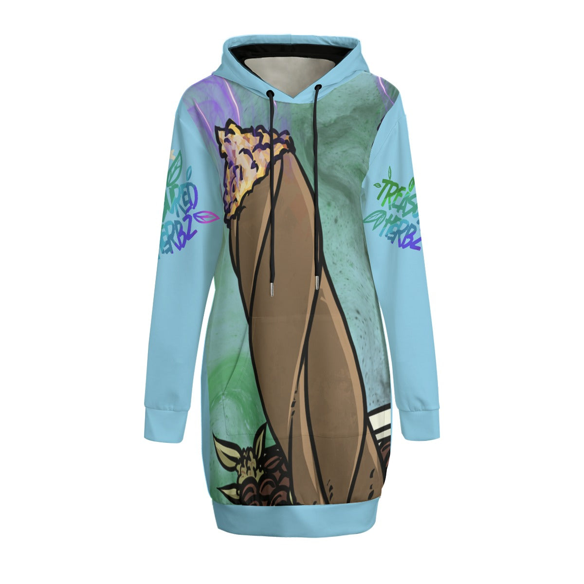 All-Over Print Women's Long Hoodie | Interlock