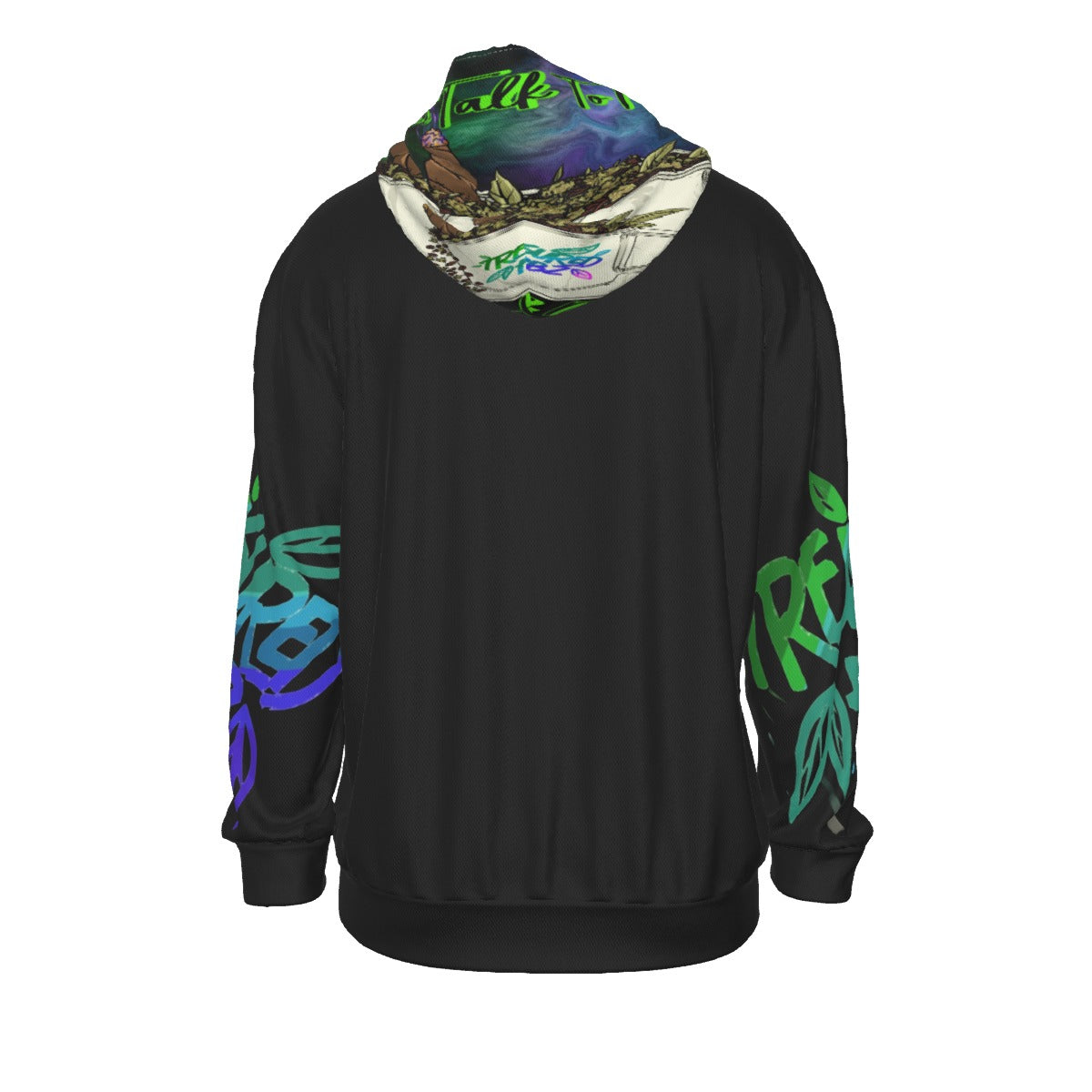 All-Over Print Men's Drop Shoulder Patch Pocket Hoodie