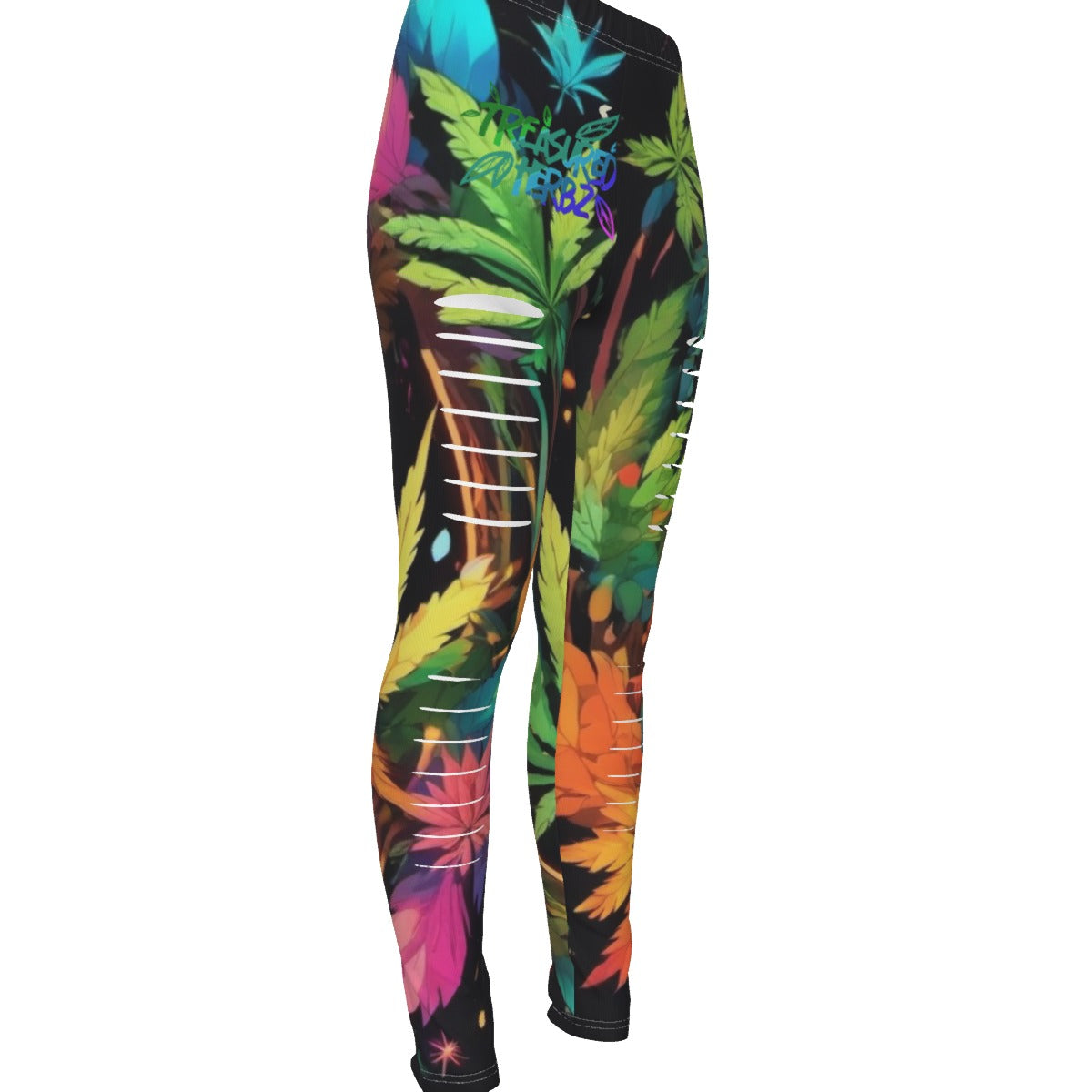 All-Over Print Women's Ripped Leggings