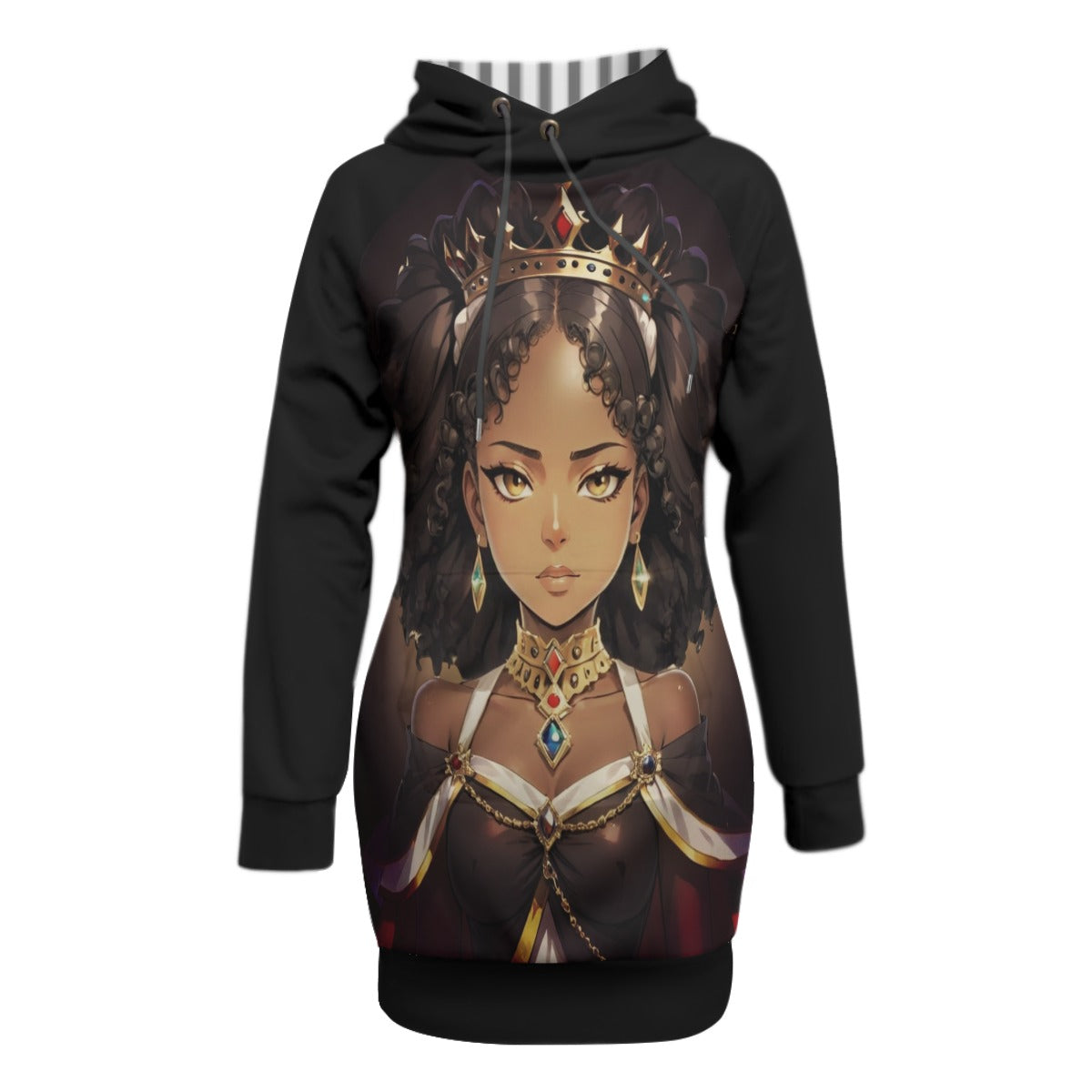 All-Over Print Women's Pullover Hoodie With Raglan Sleeve